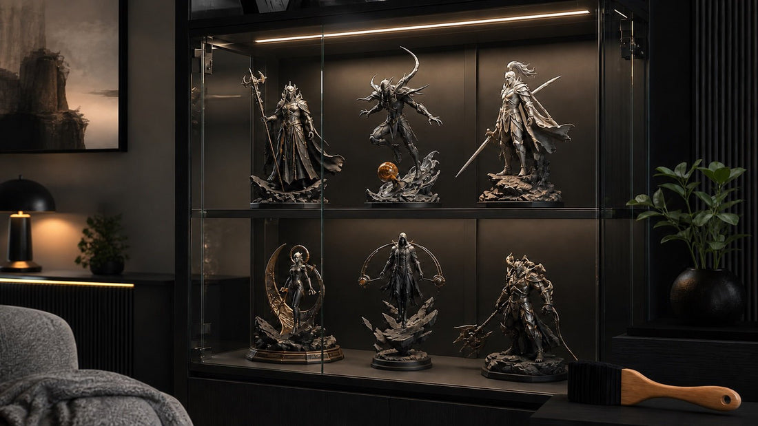 Collectibles mooi houden: licht, stof en warmte uitgelegd - Fans Geek Store