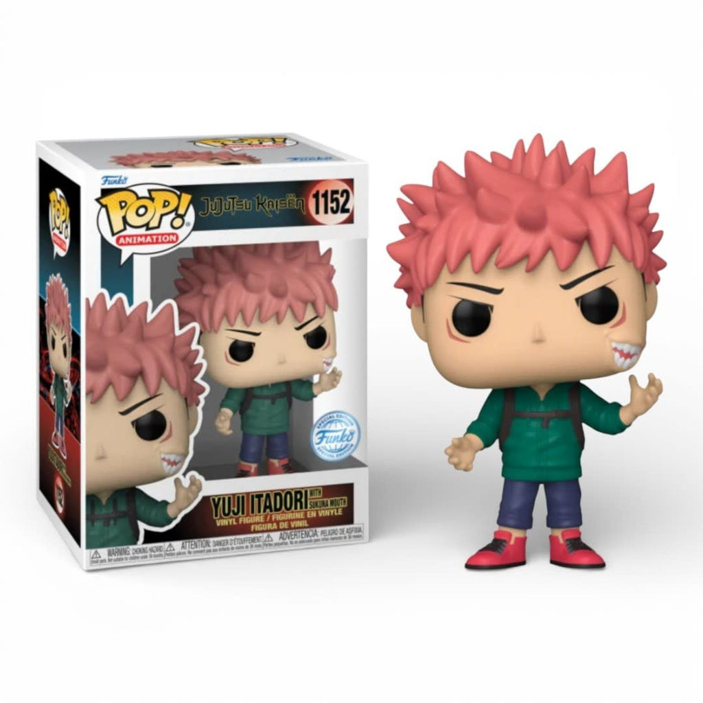POP! Animation Yuji Itadori w/ Sukuna Mouth 1152 jujutsu Kaisen Exclusive - Fans Geek Store