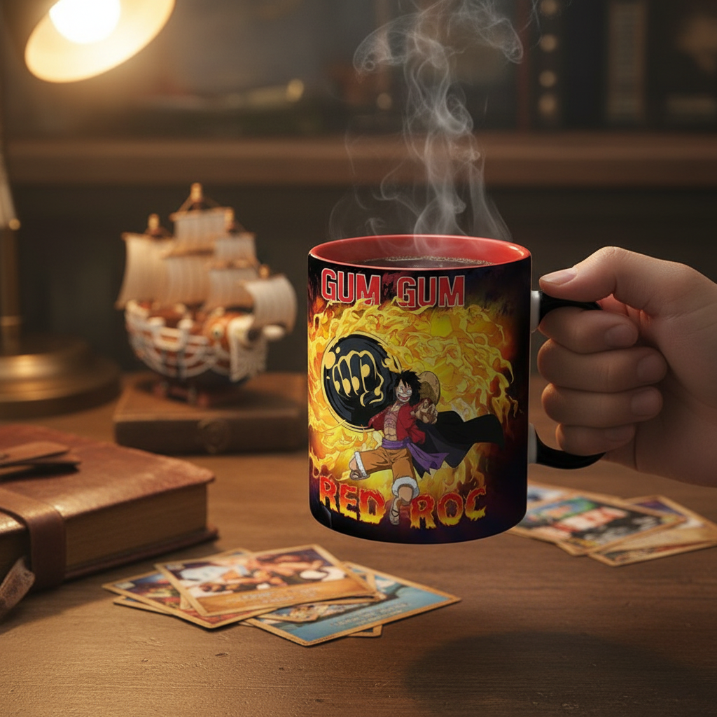 Mug thermosensible One Piece Luffy contre Kaido 460 ml