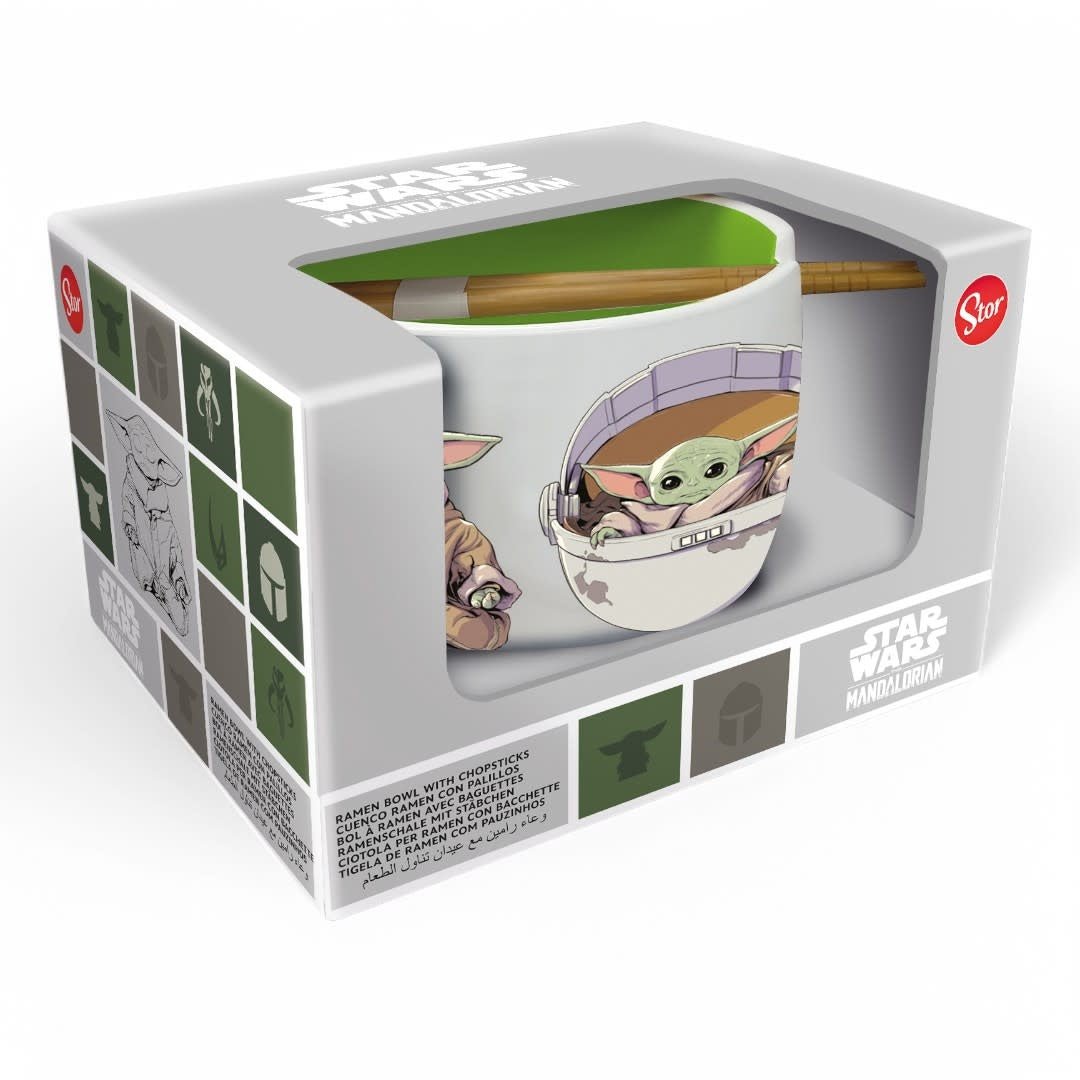 Star Wars: The Mandalorian - Grogu Ramen Bowl with Chopsticks - Fans Geek Store