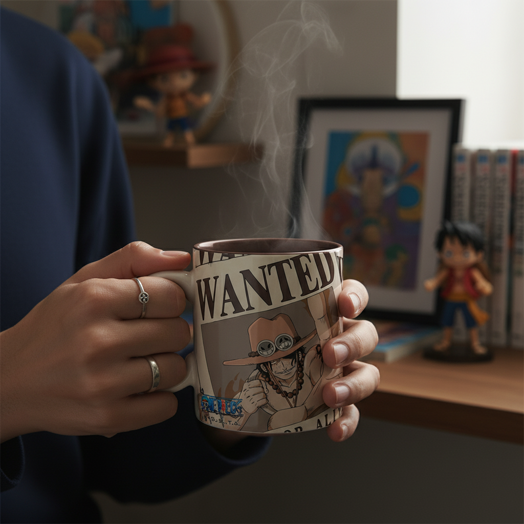Kubek One Piece Portgas D. Ace Wanted