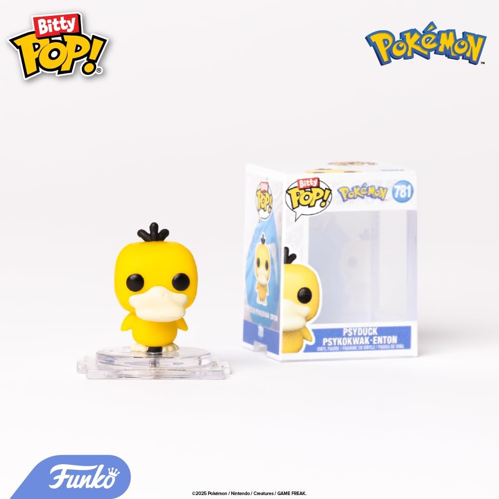 Pokémon Bitty Pop! 4-Pack Serie 4 | Squirtle, Eevee, Growlithe & Psyduck