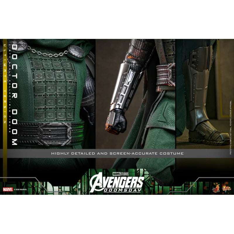 Hot Toys MMS907 Avengers: Doomsday Doctor Doom Ultimate Version 1/6 Actiefiguur 31 cm