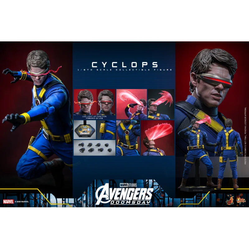 Hot Toys MMS908 Avengers: Doomsday Cyclops 1/6 Actiefiguur 31 cm