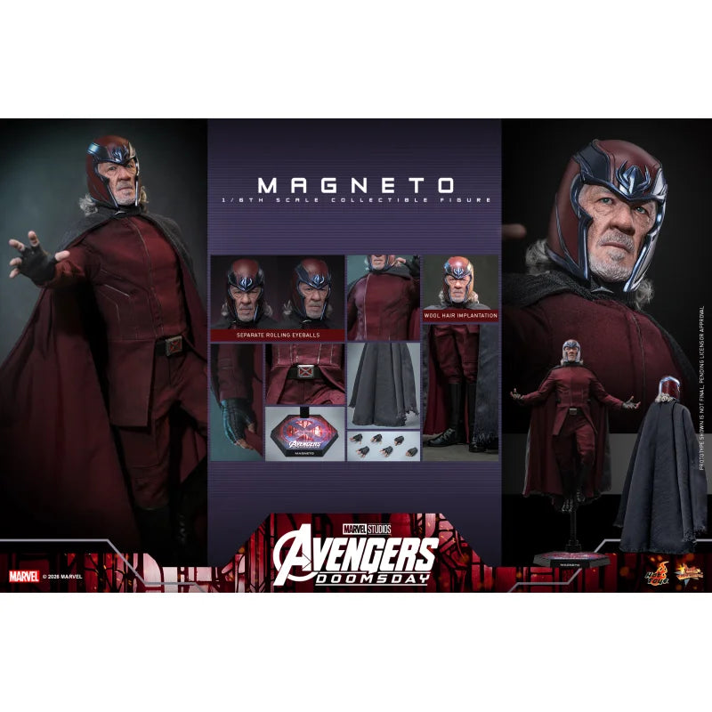 Hot Toys MMS912 Avengers: Doomsday Magneto 1/6 Actiefiguur 30 cm