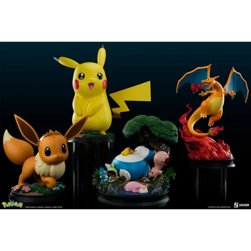 Sideshow Pokémon Diorama Ronflex 33 cm Verzamelstandbeeld