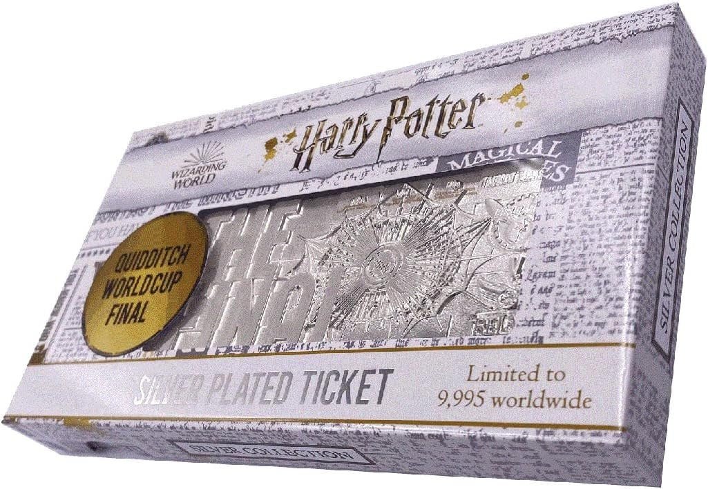 Harry Potter Limited Edition .999 Silver Plated Replica Quidditch World Cup Ticket - Fans Geek Store