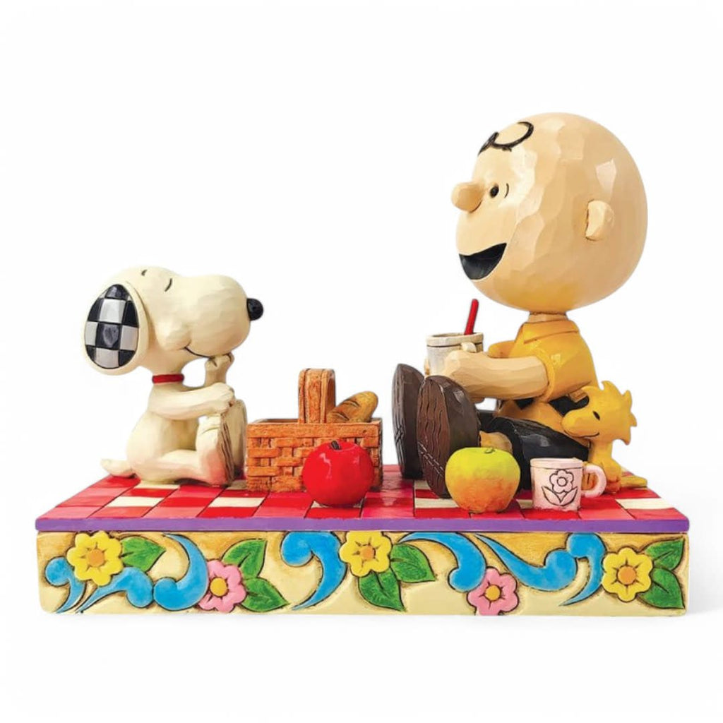 Snoopy, Woodstock and Charlie Brown Picnic Figurine - Fans Geek Store