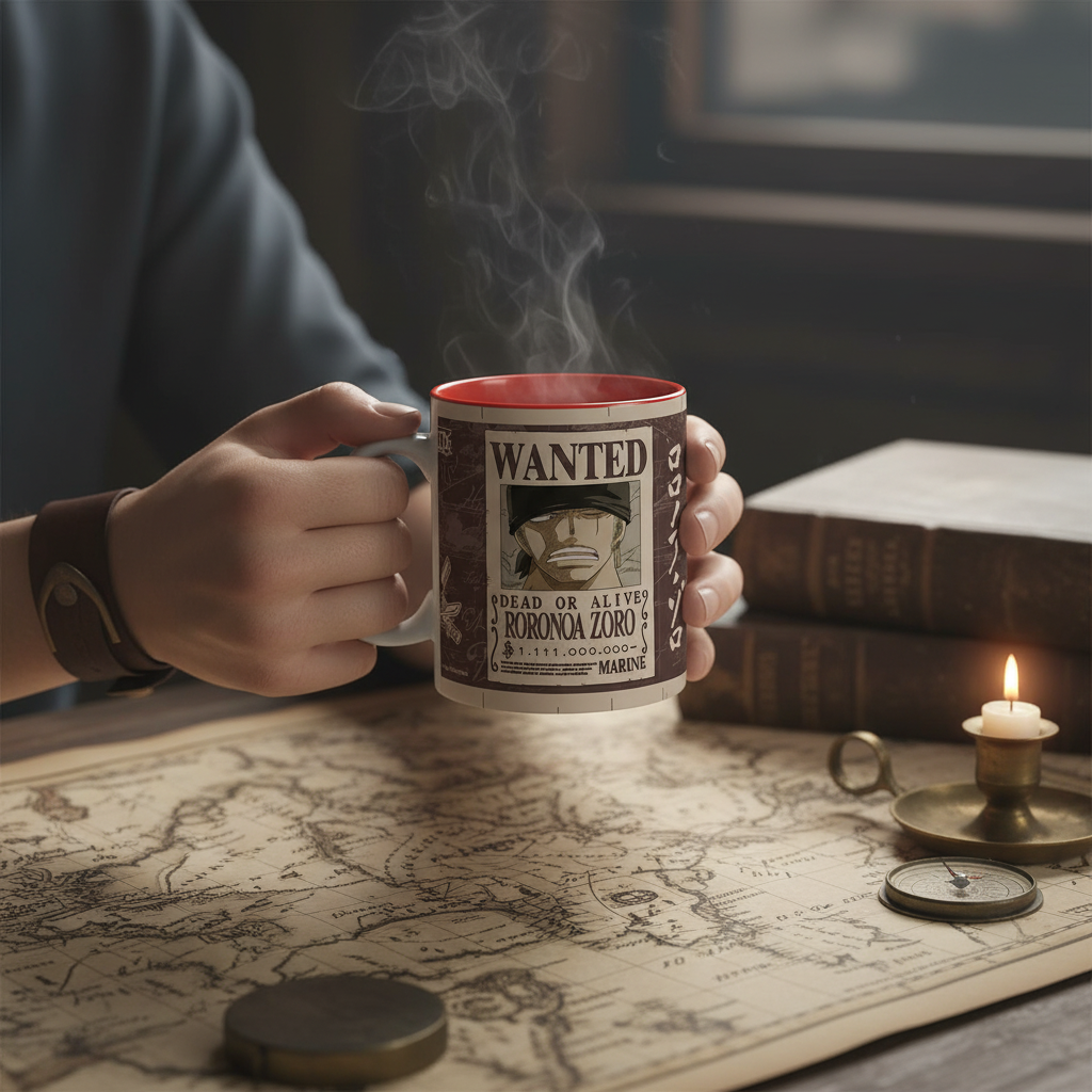 Mug en céramique One Piece Zoro Wanted 460 ml