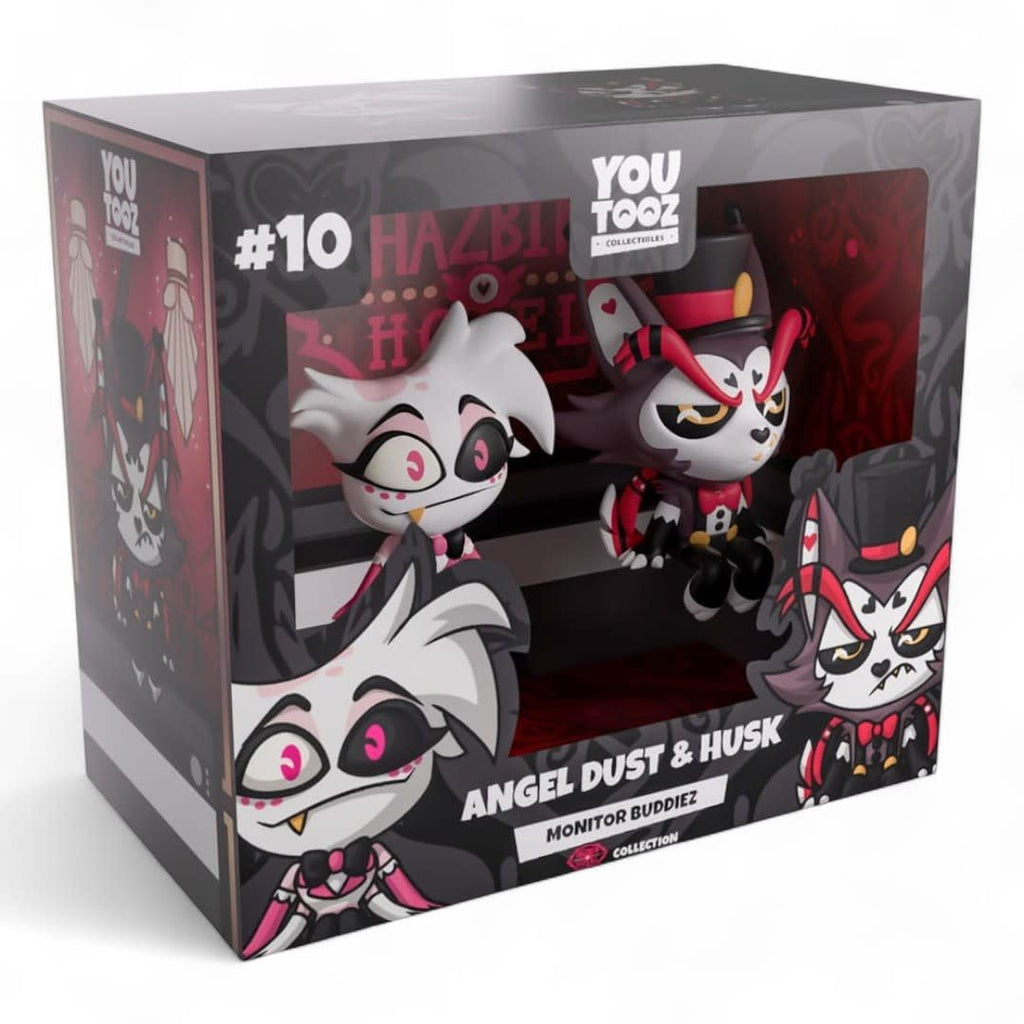 Hazbin Hotel Vinyl Figures Angel Dust & Husk Monitor Buddiez - Fans Geek Store