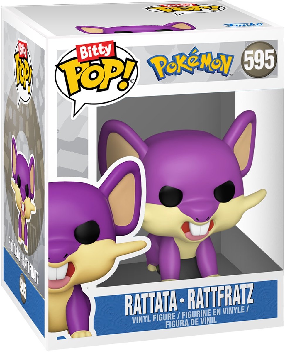 Pokémon Bitty Pop! 4-Pack Serie 2 | Charmander, Jolteon, Lapras & Rattata