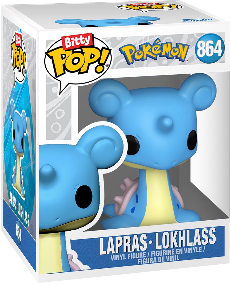 Pokémon Bitty Pop! 4-Pack Serie 2 | Charmander, Jolteon, Lapras & Rattata