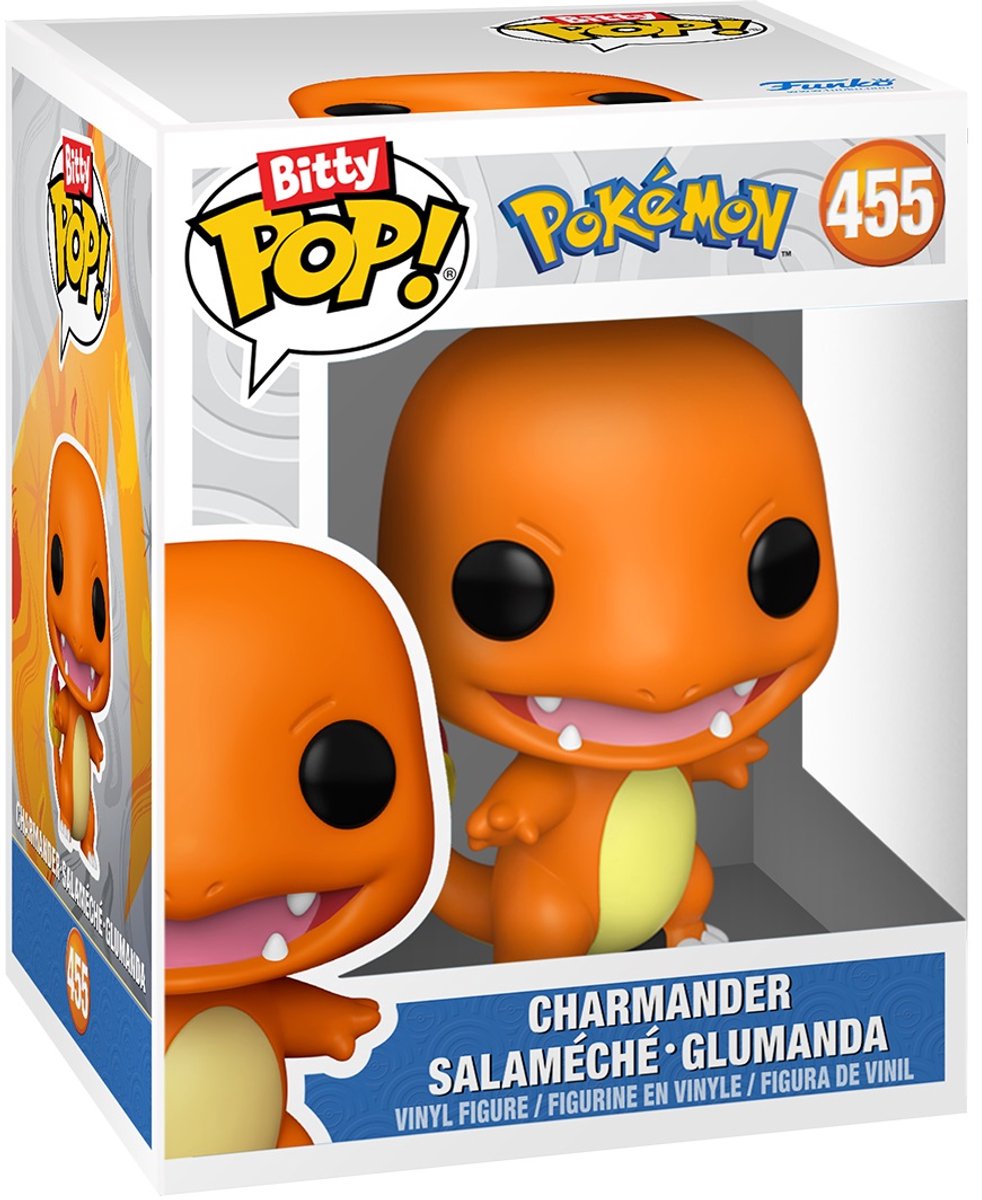 Pokémon Bitty Pop! 4-Pack Serie 2 | Charmander, Jolteon, Lapras & Rattata