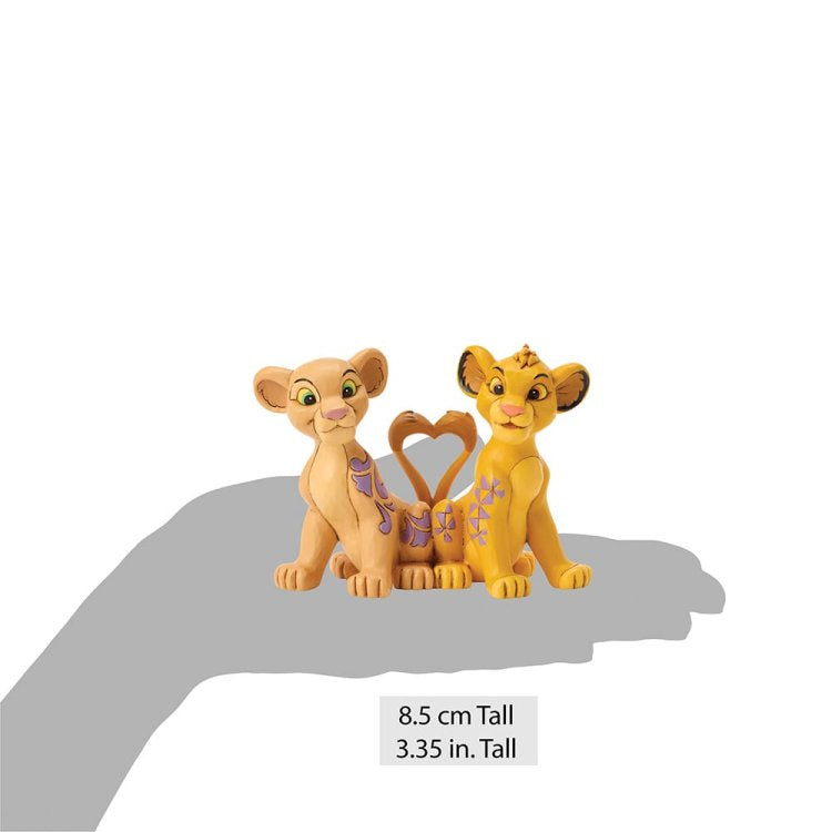 Disney Traditions Simba en Nala Standbeeld Door Jim Shore Met Staart Hart