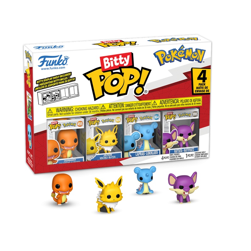 Funko Bitty Pop Pokémon Charmander 4-Pack Figuur 2,5 cm