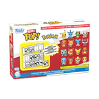 Pokémon Bitty Pop! 4-Pack Serie 2 | Charmander, Jolteon, Lapras & Rattata