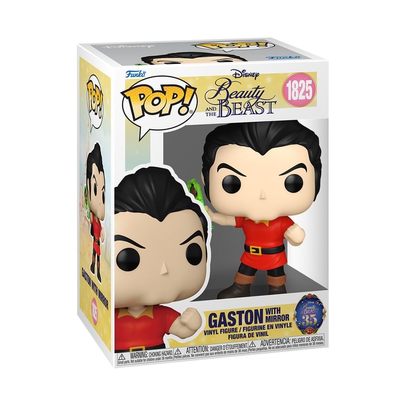 Beauty and the Beast Figuur Gaston with Mirror Funko POP! Disney Vinyl 10.9cm