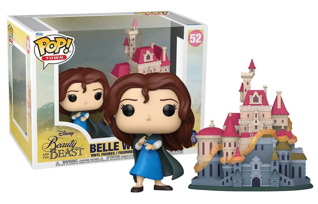 Beauty and the Beast Figuur Castle with Belle Funko POP! Town Disney Vinyl