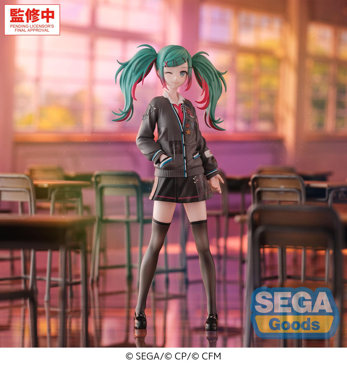 Hatsune Miku Figuur School Sekai Brand New World Sega Goods 19cm