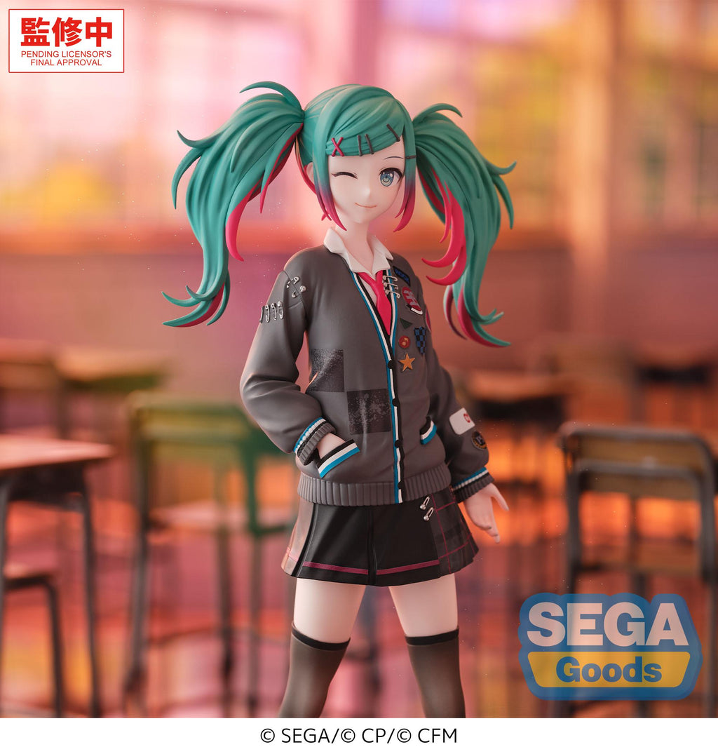 Hatsune Miku Figuur School Sekai Brand New World Sega Goods 19cm