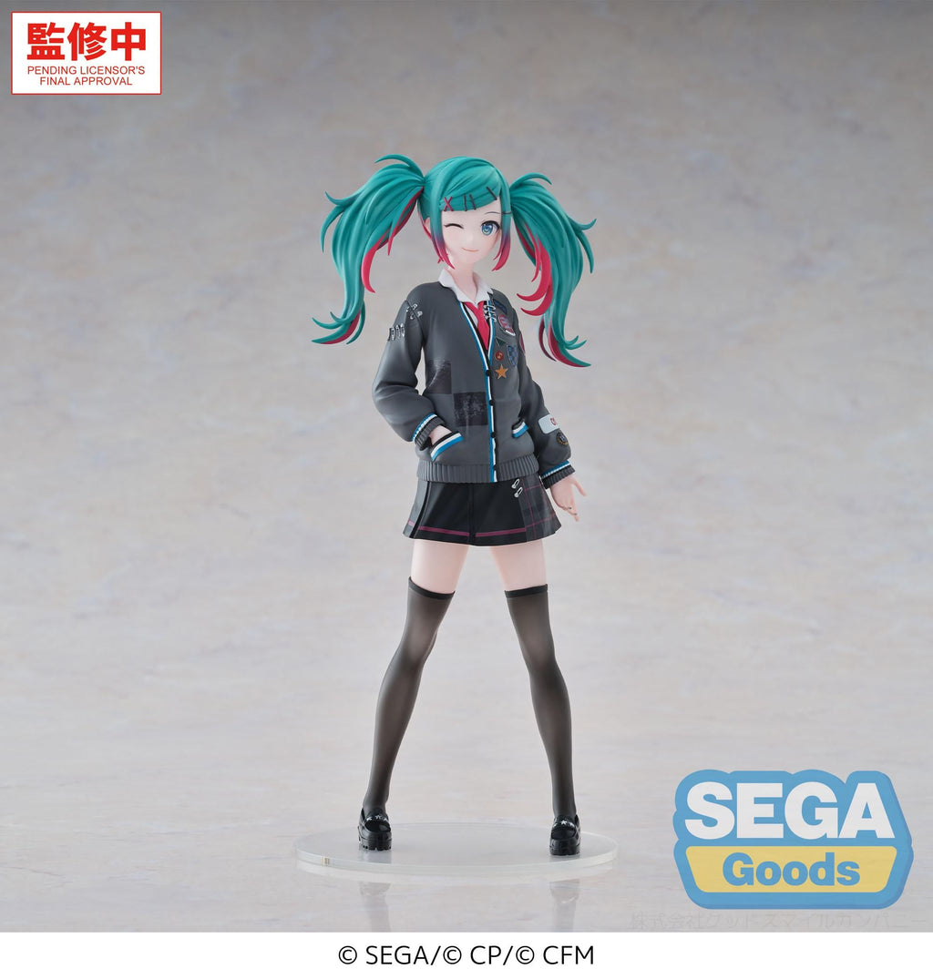 Hatsune Miku Figuur School Sekai Brand New World Sega Goods 19cm