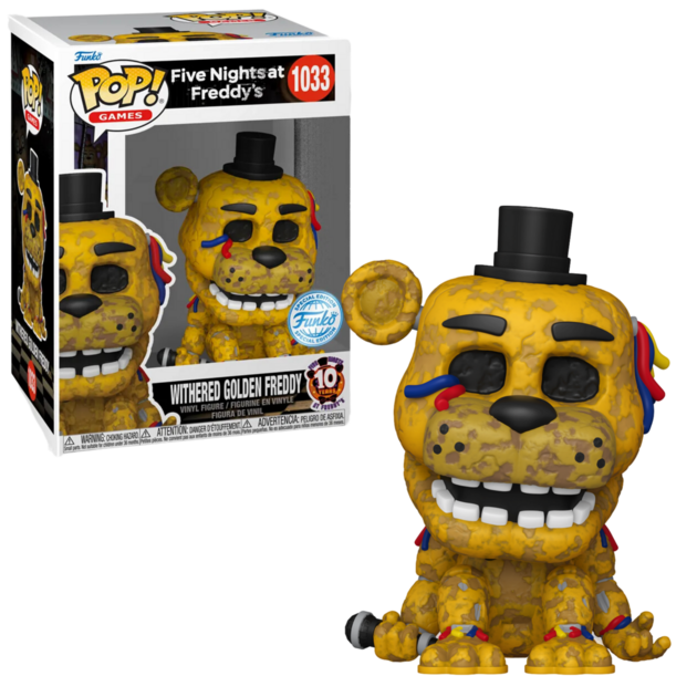 Funko POP! Withered Golden Freddy 1033 Five Nights at Freddy's Exclusive