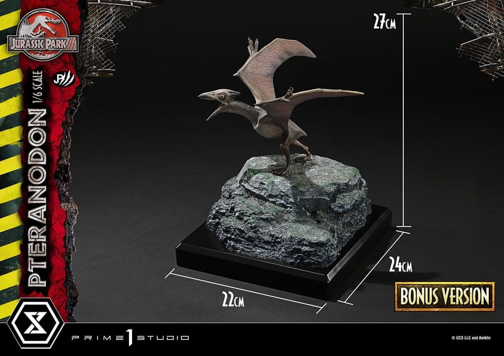 Jurassic Park III Standbeeld Pteranodon Bonus Version Prime 1 Studio 68cm