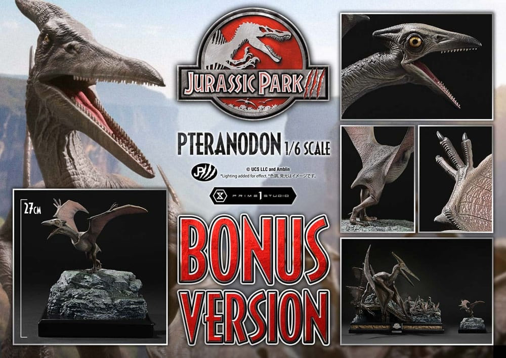 Jurassic Park III Standbeeld Pteranodon Bonus Version Prime 1 Studio 68cm