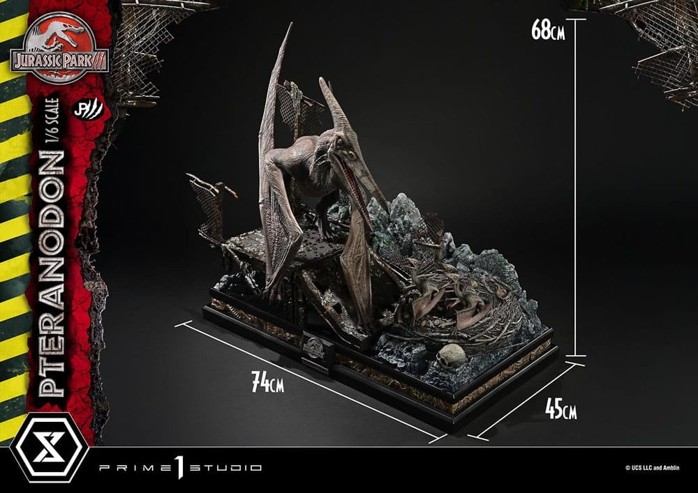 Jurassic Park III Standbeeld Pteranodon Bonus Version Prime 1 Studio 68cm