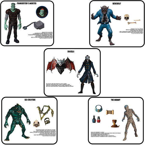 Mezco Monsters 5 Points Tower of Fear Figuur Set 9 cm