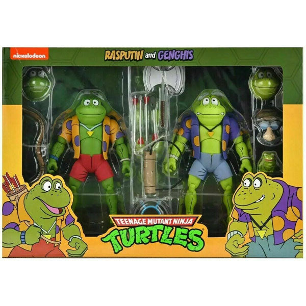 Neca TMNT Cartoon Genghis & Rasputin Figuur Set 18 cm