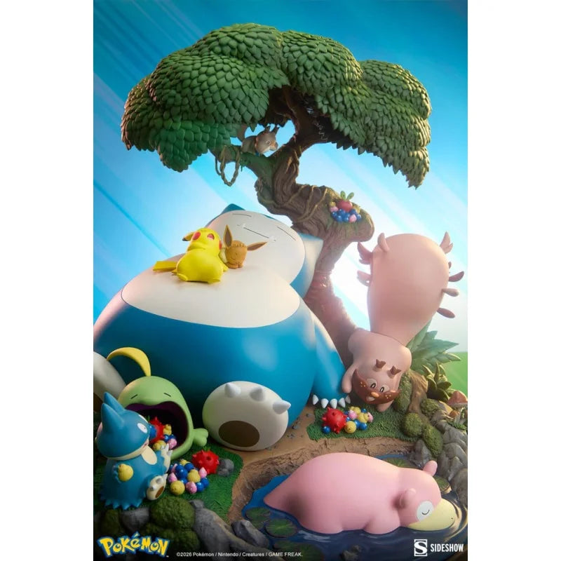 Sideshow Pokémon Diorama Ronflex 33 cm Verzamelstandbeeld