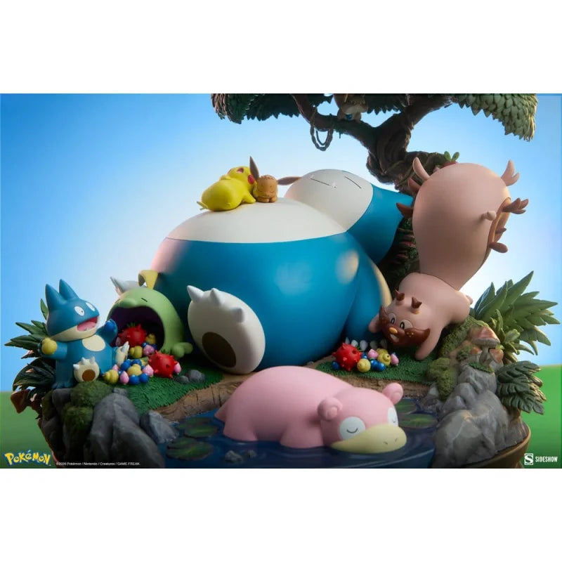 Sideshow Pokémon Diorama Ronflex 33 cm Verzamelstandbeeld