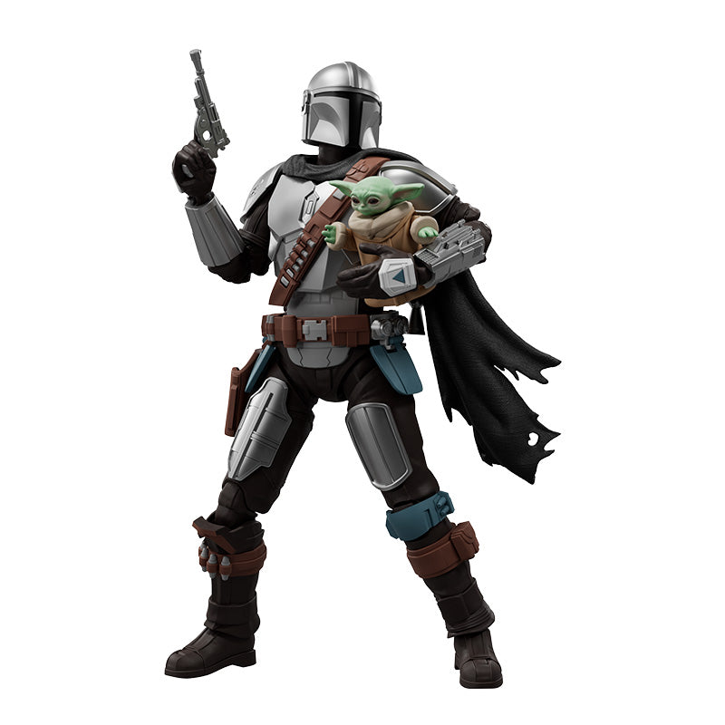 Blokees Star Wars Mandalorian Champion Class 05 Din Djarin en Grogu Figuur 15,5 cm