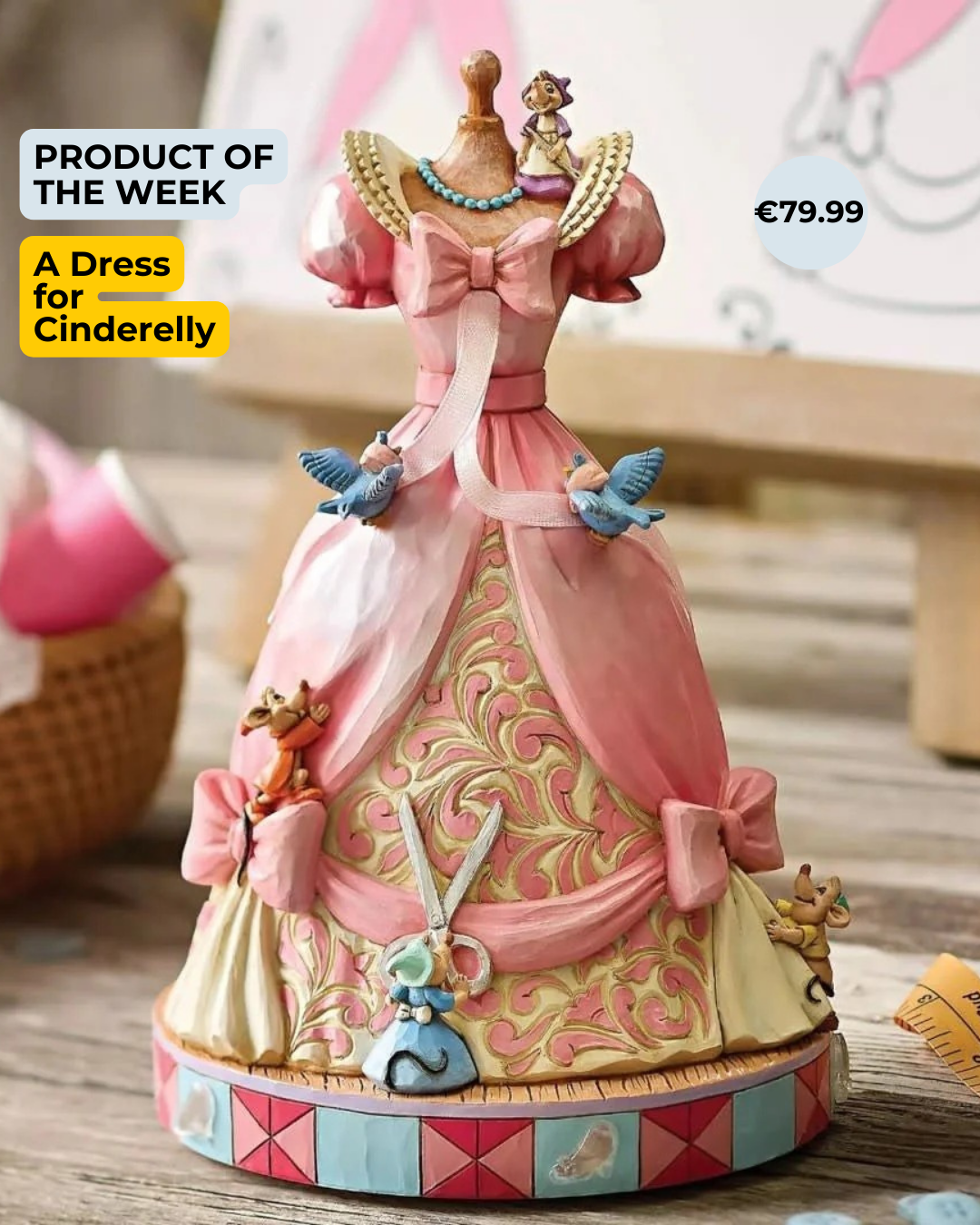 A Dress for Cinderelly (Cinderella's Dress Musical Figurine) - Fans Geek Storeproduct_typeDisney Traditions