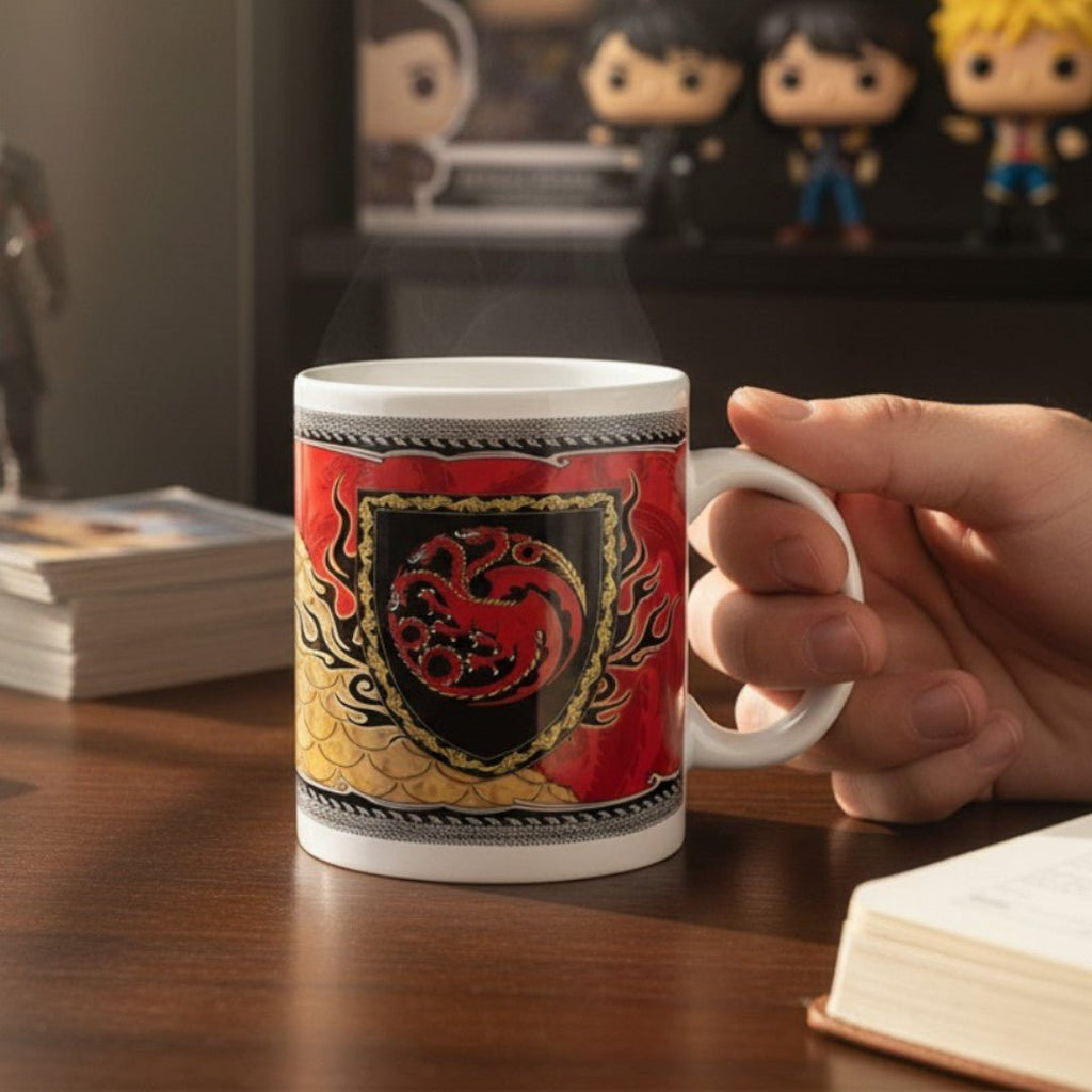 ABY Style House of the Dragon Targaryen Dragon Crest Mok 320ml Rood Zwart - Fans Geek Storeproduct_typeABYstyle