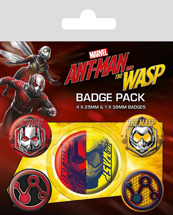 Marvel: Ant - Man and The Wasp Badge pack - Fans Geek Store