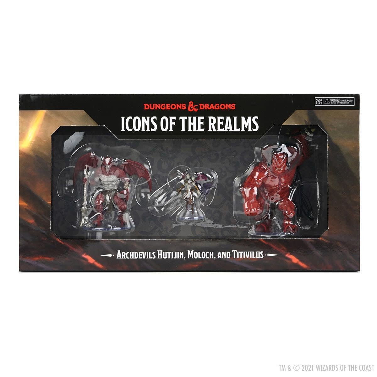Dungeons & Dragons: Icons of the Realms - Archdevils Hutijin Moloch Titivilus Miniature Set - Fans Geek Store
