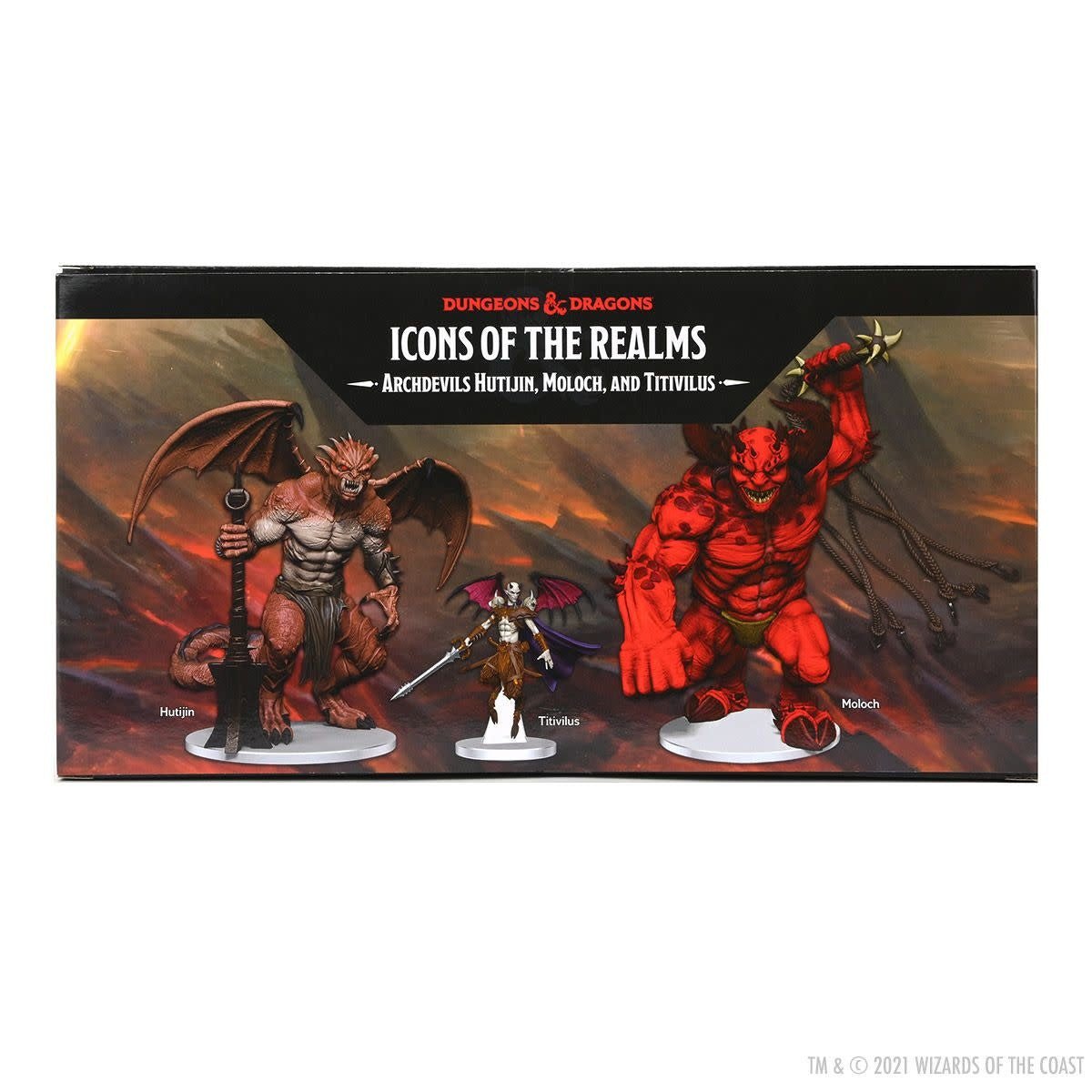 Dungeons & Dragons: Icons of the Realms - Archdevils Hutijin Moloch Titivilus Miniature Set - Fans Geek Store