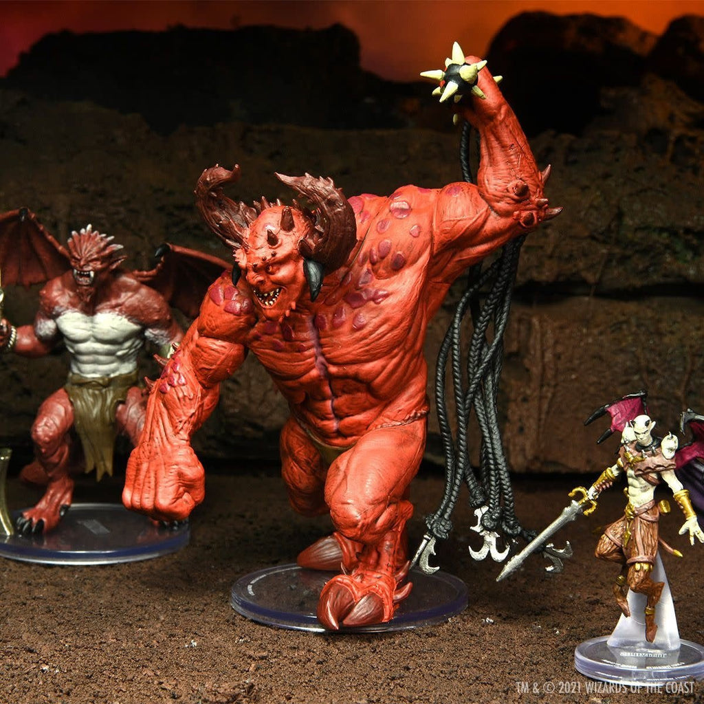 Dungeons & Dragons: Icons of the Realms - Archdevils Hutijin Moloch Titivilus Miniature Set - Fans Geek Store