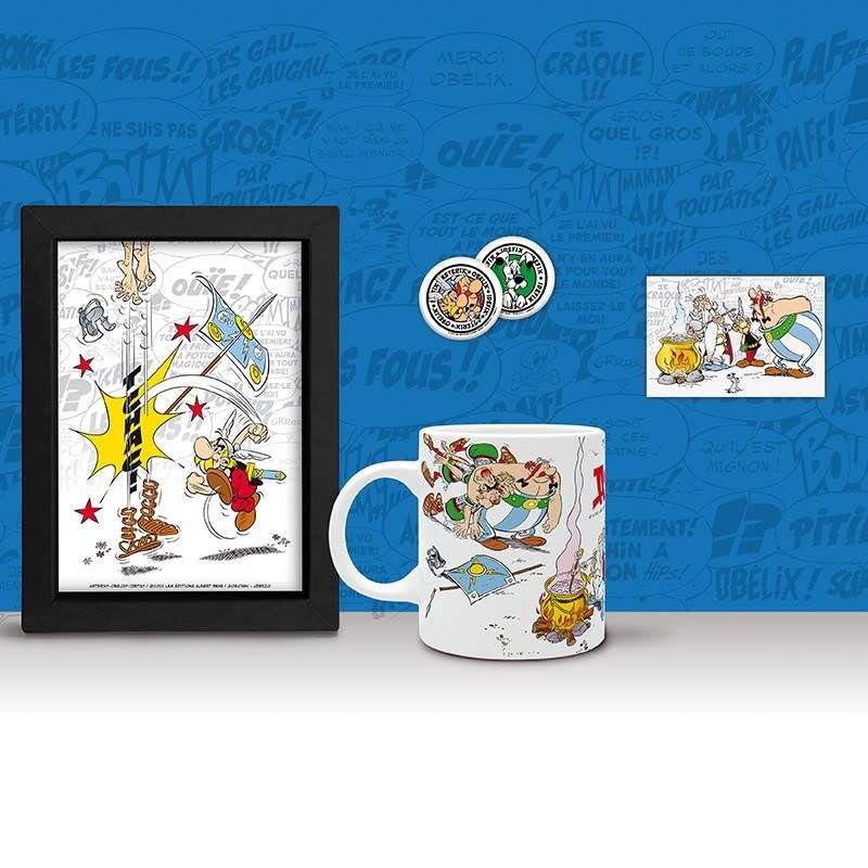 Astérix: Mug - Magnet - Kraft Frame - Button Badges Set - Fans Geek Store
