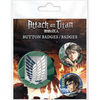 ATTACK ON TITAN Badge Pack Eren & Levi - Fans Geek Store