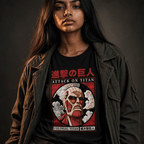 Attack on Titan Colossal Titan zwart unisex T-shirt - Fans Geek Storeproduct_type#ABYstyle