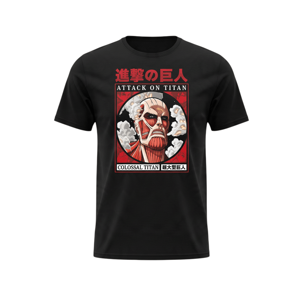 Attack on Titan Colossal Titan zwart unisex T-shirt - Fans Geek Storeproduct_type#ABYstyle