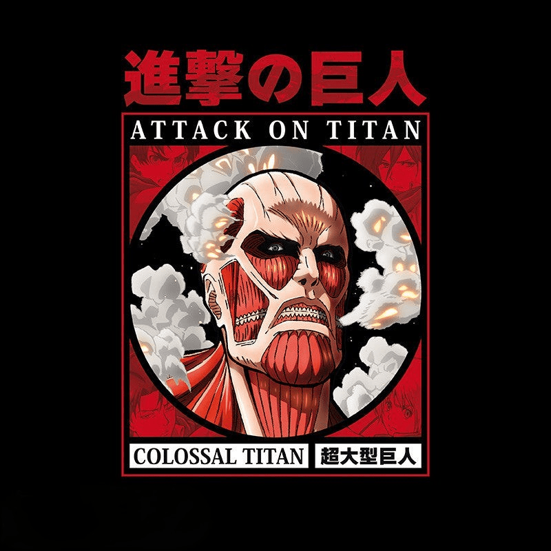 Attack on Titan Colossal Titan zwart unisex T-shirt - Fans Geek Storeproduct_type#ABYstyle