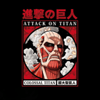 Attack on Titan Colossal Titan zwart unisex T-shirt - Fans Geek Storeproduct_type#ABYstyle