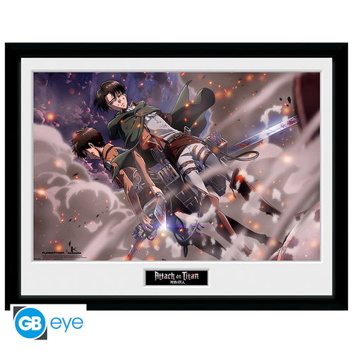 Attack on Titan Ingelijste Poster Smoke Blast GB eye 30.5x40.6cm