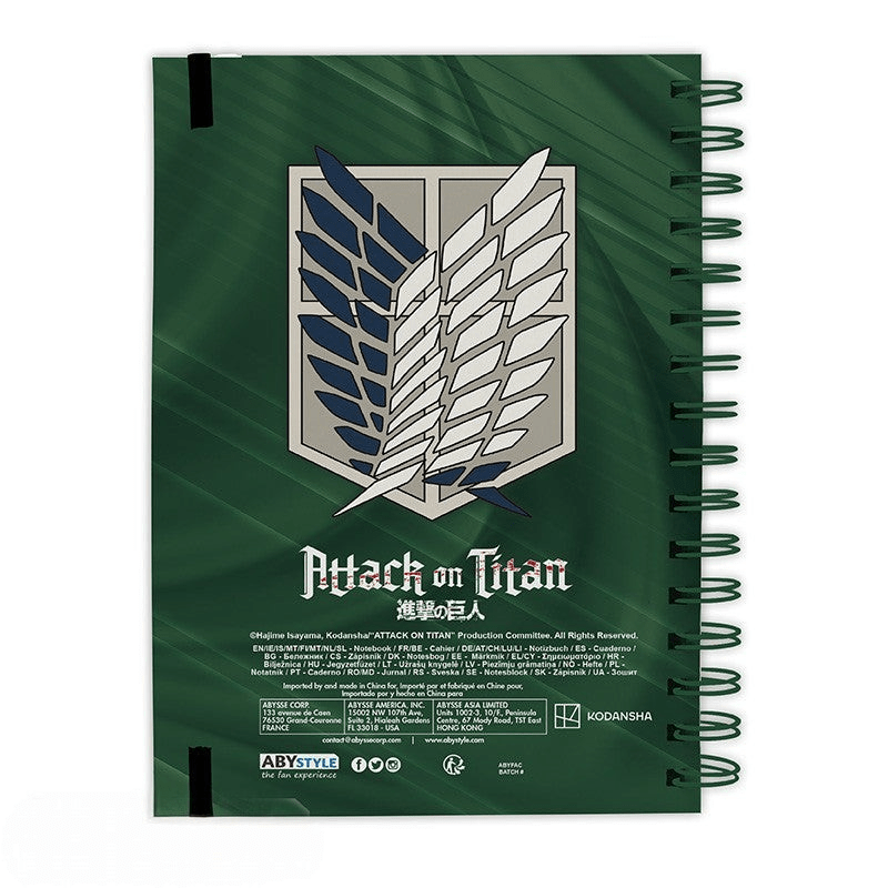 Attack on Titan Levi Ackerman A5-spiraalnotitieboek - Fans Geek Storeproduct_type#ABYstyle