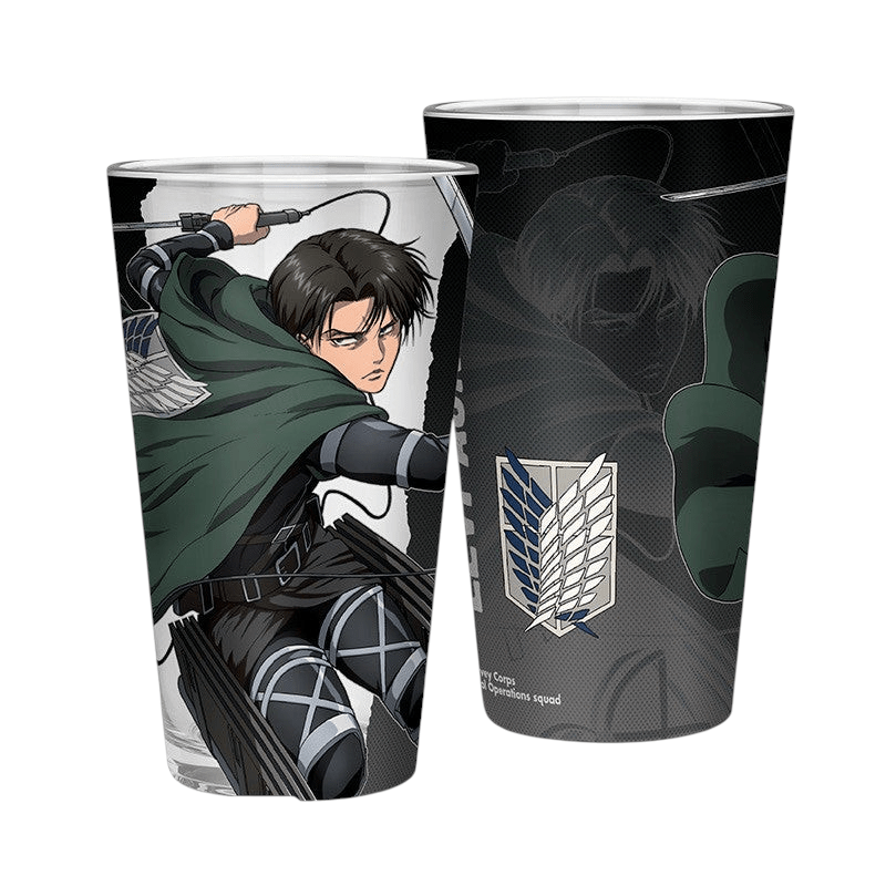 Attack on Titan Levi seizoen 4 - drinkglas – 400 ml - Fans Geek Storeproduct_type#ABYstyle