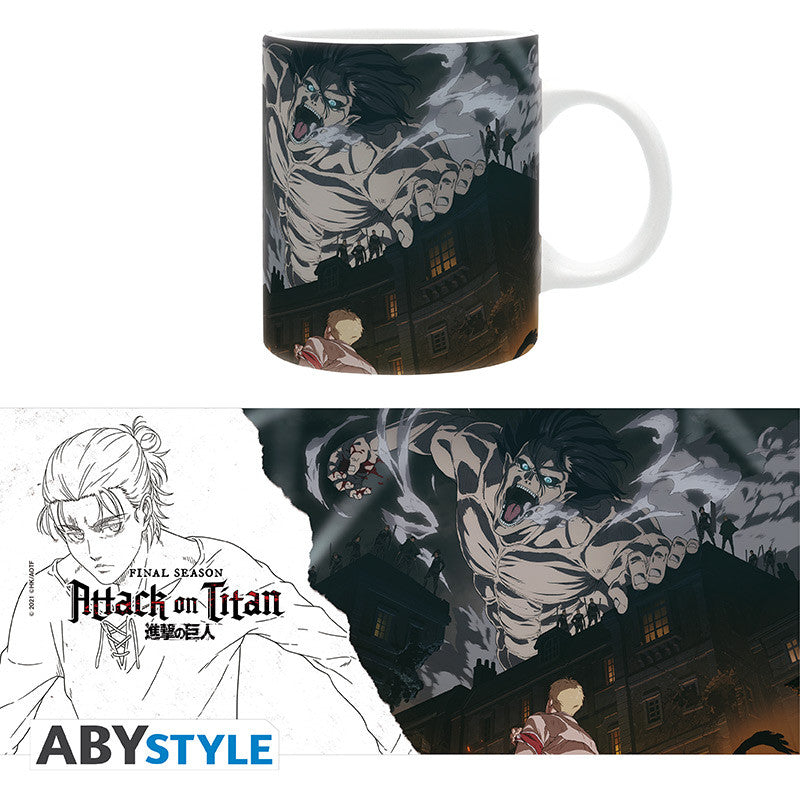Attack on Titan Mok S4 Key Art ABYstyle 320ml